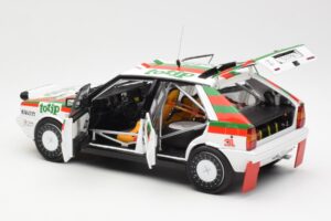 Lancia Delta HF 4WD #1 D. Cerrato Totip Rally Targa Florio 1987 Kyosho 1:18 08960C Fém – 5. kép a 8-ből