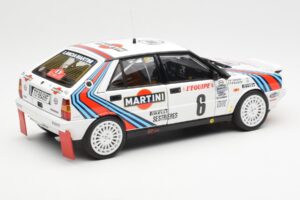 Lancia Delta HF 4WD #6 M. Biasion / T. Siviero Martini Rally Monte Carlo 1987 Kyosho 1:18 08960A Fém – 3. kép a 8-ből