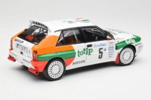 Lancia Delta HF Integrale Evo II Totip #5 A. Aghini / S. Farnocchia Rally Monte Carlo 1993 Kyosho 1:18 08348F Fém – 3. kép a 8-ből