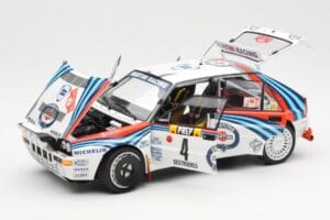 Lancia Delta HF Integrale Evo Martini #4 D. Auriol / B. Occelli Winner Rally Monte Carlo 1992 Kyosho 1:18 08348A Fém – 2. kép a 8-ből