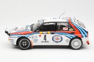 Lancia Delta HF Integrale Evo Martini #4 D. Auriol / B. Occelli Winner Rally Monte Carlo 1992 Kyosho 1:18 08348A Fém – 4. kép a 8-ből