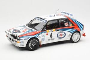 Lancia Delta HF Integrale Evo Martini #4 D. Auriol / B. Occelli Winner Rally Monte Carlo 1992 Kyosho 1:18 08348A Fém