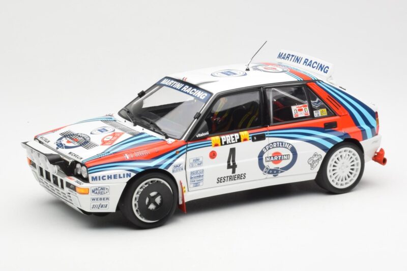Lancia Delta HF Integrale Evo Martini #4 D. Auriol / B. Occelli Winner Rally Monte Carlo 1992 Kyosho 1:18 08348A Fém