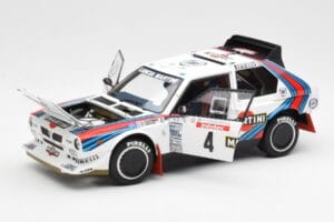 Lancia Delta S4 Martini #4 H. Toivonen / S. Cresto Rally Tour de Corse 1986 AUTOart 1:18 88620 Fém – 2. kép a 8-ből