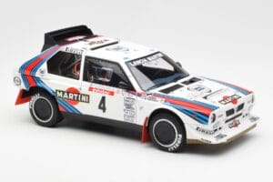 Lancia Delta S4 Martini #4 H. Toivonen / S. Cresto Rally Tour de Corse 1986 AUTOart 1:18 88620 Fém – 6. kép a 8-ből