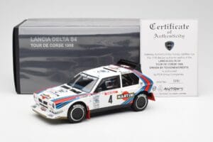 Lancia Delta S4 Martini #4 H. Toivonen / S. Cresto Rally Tour de Corse 1986 AUTOart 1:18 88620 Fém – 8. kép a 8-ből