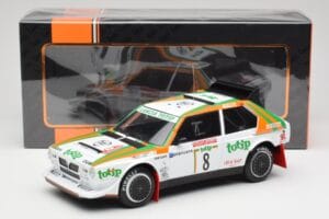 Lancia Delta S4 #8 D. Cerrato / G. Cerri Rally San Remo 1986 IXO 1:18 18RMC133 Fém – 6. kép a 6-ből