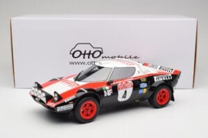Lancia Stratos HF Gr.4 Fekete #0 M. Alen / I. Kivimäki Rally San Remo 1978 Otto 1:12 G088 Gyanta – 6. kép a 6-ből