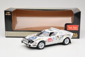 Lancia Stratos HF #2 Jolly Club A. Fassina / M. Mannini Rally Sanremo 1979 Sun Star 1:18 4510 Fém – 6. kép a 6-ből