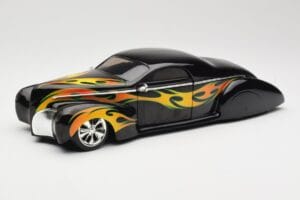 Lincoln Zephyr Scrape Custom Fekete Lángokkal Hot Wheels 1:18 57319 Fém