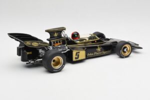 Lotus 72D #5 E. Fittipaldi John Player Special GP Spain 1972 MCG 1:18 MCG18610F Fém – 3. kép a 6-ből