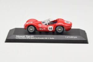 Maserati Tipo 61 #98 C. Shelby Times Mirror Grand Prix Riverside 1960 Minichamps 1:43 400601298 Fém