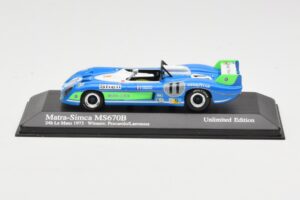 Matra Simca MS670B #7 H. Pescarolo / G. Larrousse 24 Hours of Le Mans Winner 1973 Minichamps 1:43 430731111 Fém