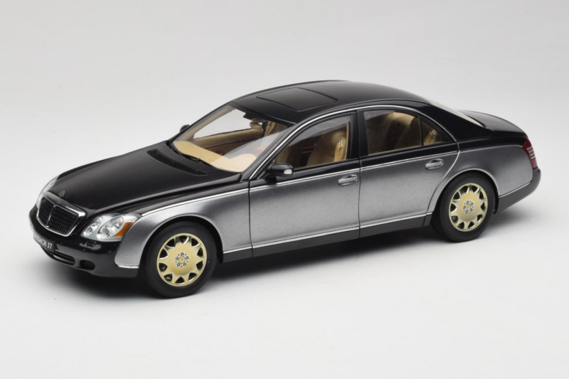Maybach 57 SWB Caspian Black Himalayas Grey AUTOart 1:18 76151 Fém