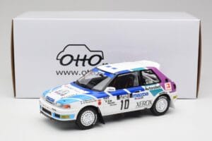Mazda 323 GTX #10 T. Makinen / S. Harjanne 1000 Lakes Rally 1991 Otto 1:18 OT1099 Gyanta – 6. kép a 6-ből
