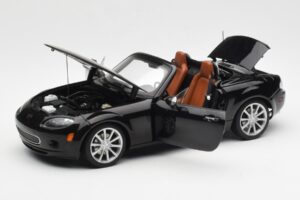 Mazda MX-5 NC Roadster Retractable Hardtop US Spec Fekete AUTOart 1:18 75971 Fém – 2. kép a 10-ből