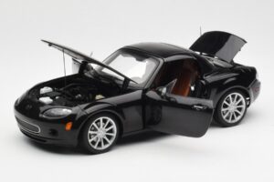 Mazda MX-5 NC Roadster Retractable Hardtop US Spec Fekete AUTOart 1:18 75971 Fém – 4. kép a 10-ből