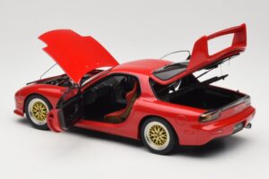 Mazda RX-7 FD Tuned Version Vintage Red AUTOart 1:18 75969 Fém – 5. kép a 8-ből