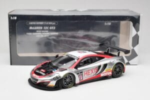 McLaren 12C GT3 Hexis Racing #107 O. Panis / F. Cazenave 24 Hours of Spa 2013 Minichamps 1:18 151131397 Fém – 6. kép a 6-ből