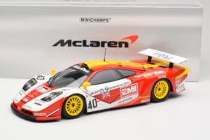McLaren F1 GTR Gulf Team Davidoff #40 D. O'Rourke / G. Sugden / J. Auberlein 24 Hours of Le Mans 1998 Minichamps 1:18 5301338 – 8. kép a 8-ből