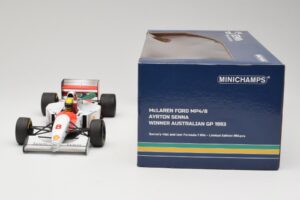 McLaren MP4/8 Ford #8 A. Senna Winner Australian GP 1993 Minichamps 1:18 540933838 Fém – 7. kép a 7-ből