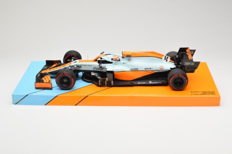 McLaren MCL35M #4 L. Norris 3rd Place Monaco GP 2021 Minichamps 1:18 533212402 Fém