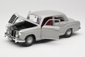 Mercedes 180 W120 Ponton Graphite Grey Revell 1:18 08974 Fém – 2. kép a 8-ből