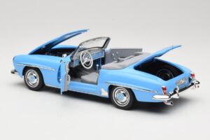 Mercedes 190 SL W121 Világoskék Norev 1:18 183400 Fém – 5. kép a 8-ből