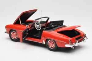 Mercedes 190 SL W121 Guards Red Minichamps 1:18 100037032 Fém – 5. kép a 8-ből