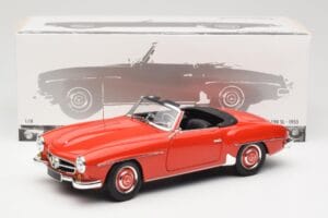 Mercedes 190 SL W121 Guards Red Minichamps 1:18 100037032 Fém – 8. kép a 8-ből