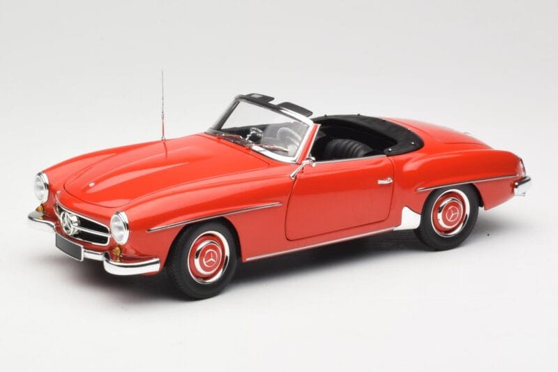 Mercedes 190 SL W121 Guards Red Minichamps 1:18 100037032 Fém
