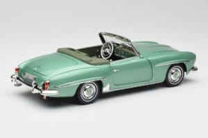 Mercedes 190 SL W121 Világoszöld Metál Norev 1:18 183401 Fém – 4. kép a 9-ből