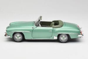 Mercedes 190 SL W121 Világoszöld Metál Norev 1:18 183401 Fém – 5. kép a 9-ből