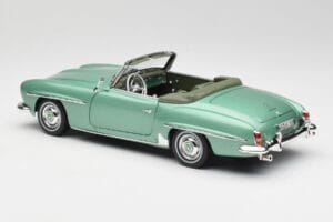 Mercedes 190 SL W121 Világoszöld Metál Norev 1:18 183401 Fém – 8. kép a 9-ből