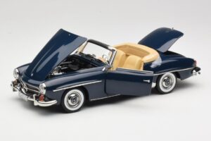Mercedes 190 SL W121 Middle Blue Norev 1:18 183403 Fém – 2. kép a 8-ből
