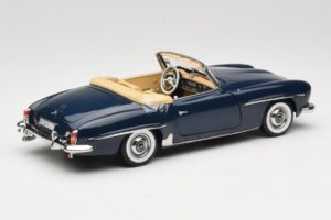 Mercedes 190 SL W121 Middle Blue Norev 1:18 183403 Fém – 3. kép a 8-ből