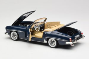 Mercedes 190 SL W121 Middle Blue Norev 1:18 183403 Fém – 5. kép a 8-ből