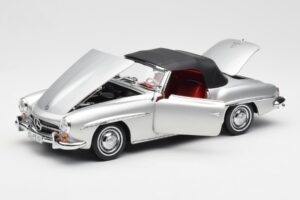Mercedes 190 SL W121 Ezüst Norev 1:18 B660640604 Fém – 2. kép a 8-ből