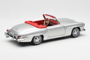 Mercedes 190 SL W121 Ezüst Norev 1:18 B660640604 Fém – 3. kép a 8-ből