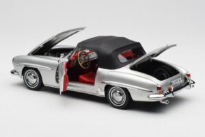 Mercedes 190 SL W121 Ezüst Norev 1:18 B660640604 Fém – 5. kép a 8-ből