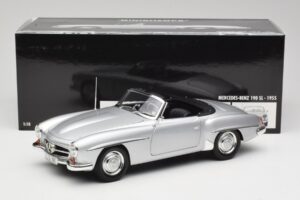 Mercedes 190 SL W121 Ezüst Szürke Minichamps 1:18 100037031 Fém – 8. kép a 8-ből