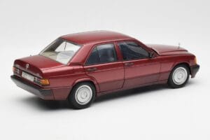 Mercedes 190E W201 2.0 Piros Dealer Edition AUTOart 1:18 B66040383 Fém – 3. kép a 8-ből