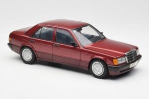 Mercedes 190E W201 2.0 Piros Dealer Edition AUTOart 1:18 B66040383 Fém – 6. kép a 8-ből