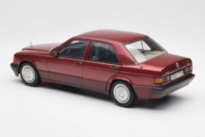 Mercedes 190E W201 2.0 Piros Dealer Edition AUTOart 1:18 B66040383 Fém – 7. kép a 8-ből