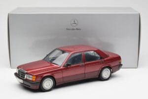 Mercedes 190E W201 2.0 Piros Dealer Edition AUTOart 1:18 B66040383 Fém – 8. kép a 8-ből