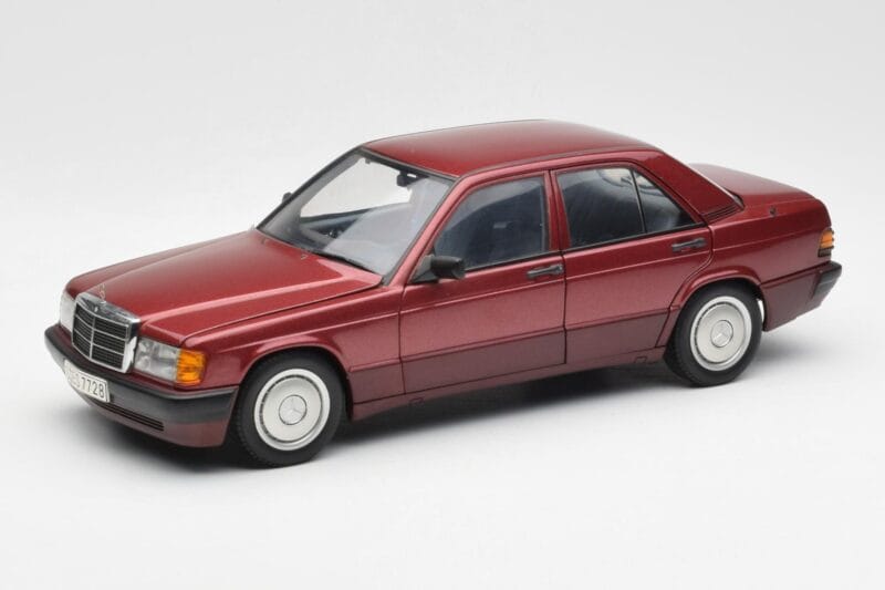 Mercedes 190E W201 2.0 Piros Dealer Edition AUTOart 1:18 B66040383 Fém