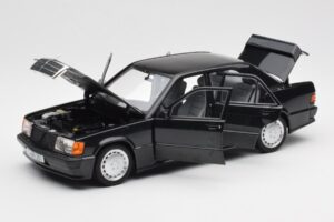 Mercedes 190E 2.3-16 W201 Fekete Dealer Kiadás Norev 1:18 B66040663 Fém – 2. kép a 8-ből