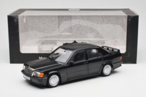 Mercedes 190E 2.3-16 W201 Fekete Dealer Kiadás Norev 1:18 B66040663 Fém – 8. kép a 8-ből