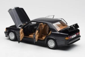Mercedes 190E 2.3-16 W201 Kékfekete Metallic AUTOart 1:18 76122 Fém – 5. kép a 8-ből