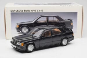 Mercedes 190E 2.3-16 W201 Kékfekete Metallic AUTOart 1:18 76122 Fém – 8. kép a 8-ből